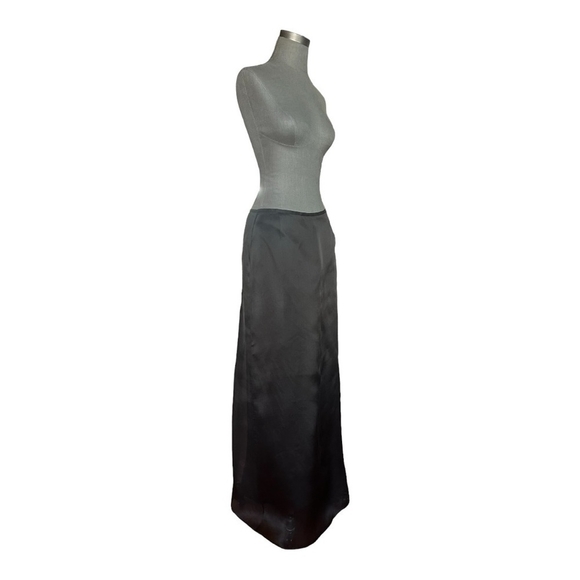 Women Maxi LAFAYETTE 148 Skirt Black Sheer Organza Circle High Waist Maxi Skirt - Picture 4 of 9